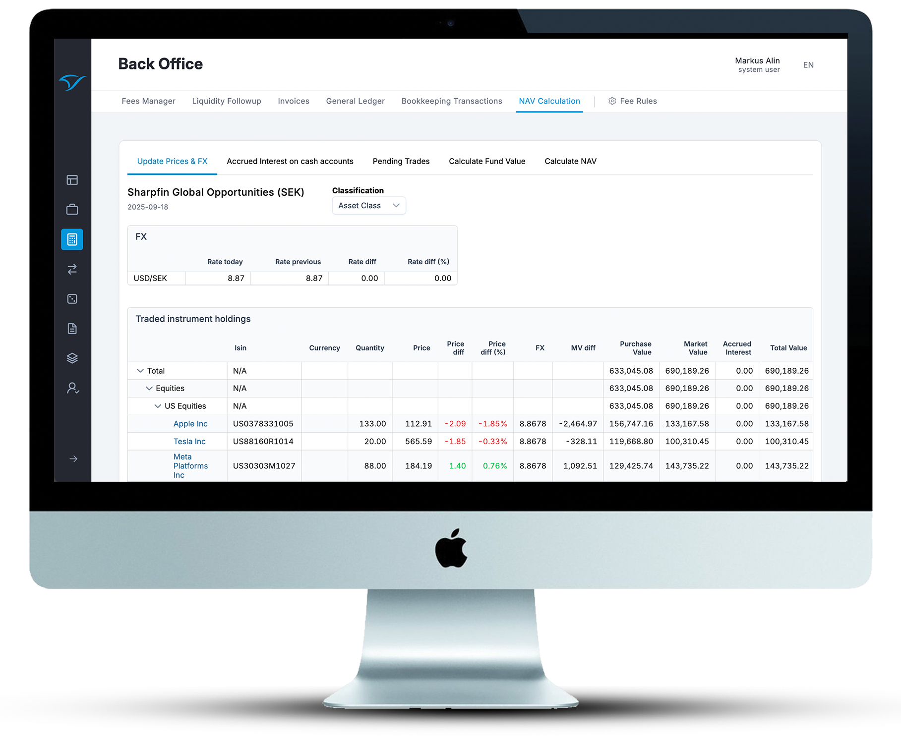NAV Calculations